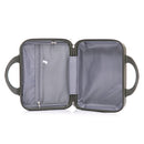 4 Piece Set Spinner Wheel Luggage with Cosmetic Case in Green