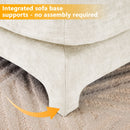 Elegant Sofa With Ergonomic Design And Lumbar Pillows by HouseOfZazla