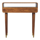 Solid Wood Valenza Curved Console Table