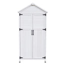 67-Inch White Storage Shed