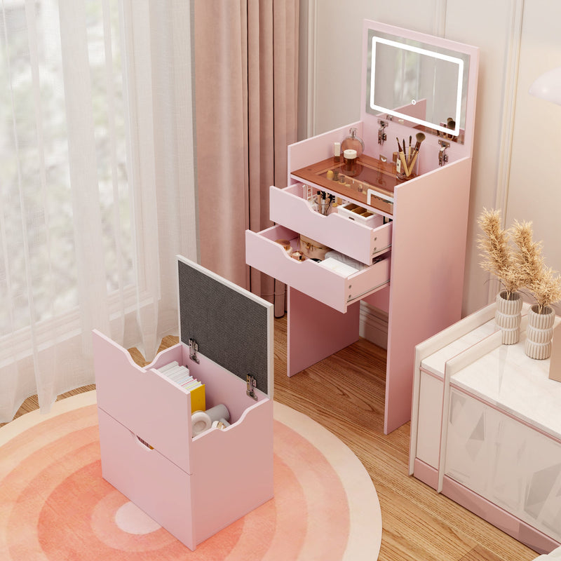 3-in-1 Multifunctional Dressing Table and Stool Set, photo 9 of 10