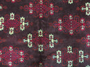 7' X 10' Antique Handmade Yamud Turkoman Wool Rug Excellent