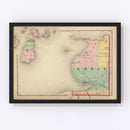 Vintage Map of Emmet County, Michigan 1873