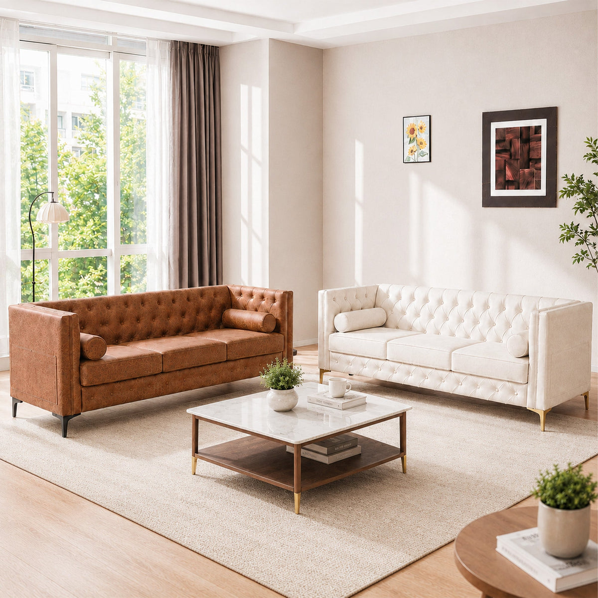 Elegant Button Tufted Sofa, photo 10 of 10