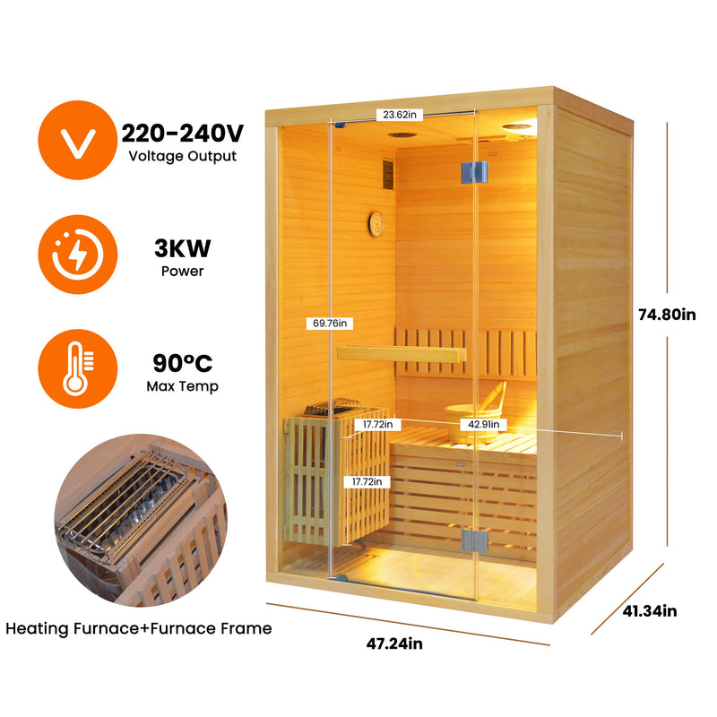 Premium Hemlock Sauna, photo 3 of 10