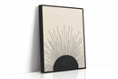 Minimal Black Sunburst Rising