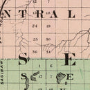 Vintage Map of Otsego County, Michigan 1873