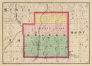 Vintage Map of Otsego County, Michigan 1873
