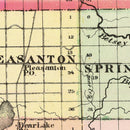 Vintage Map of Manistee County, Michigan 1873