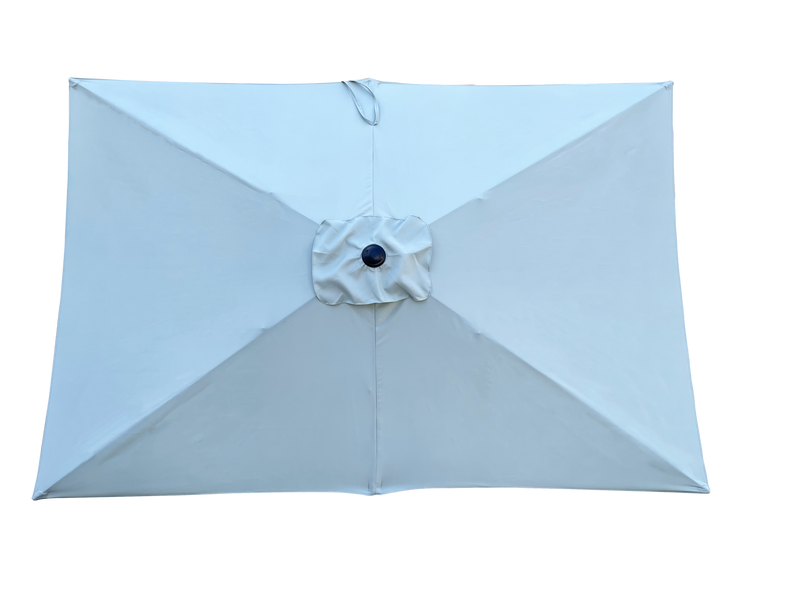 6 x 9ft Patio Umbrella Outdoor Waterproof Umbrella with Crank and Push Button Tilt without flap for Garden Backyard Pool Swimming Pool Market