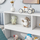 Floor Bed With Side Bookcase, Shelves, Guardrails by HouseOfZazla