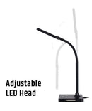 Brilli 21"H Charge Up Circadian LED Desk Lamp (Set of 2), Black Finish with Touch Switch, Night Light on Base by LampsUSA