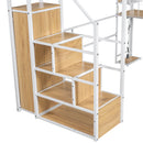 Loft Bed With Built In Work Station, Wardrobe, Storage Staircase And LED by HouseOfZazla