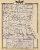 Vintage Map of Lake County, Illinois 1876