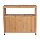 Patio Bar Table Set With Storage