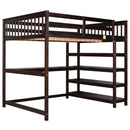 Loft Bed With Storage Shelves And Under Bed Desk by HouseOfZazla