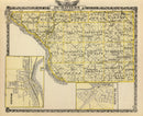 Vintage Map of Jo-Daviess County, Illinois 1876