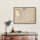 Vintage Map of Carroll County, Illinois 1876