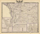 Vintage Map of Carroll County, Illinois 1876