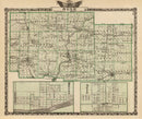 Vintage Map of Ogle County, Illinois 1876