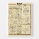 Vintage Map of Dekalb County, Illinois 1876
