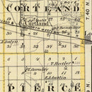 Vintage Map of Dekalb County, Illinois 1876