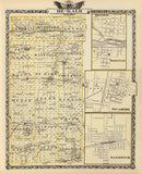 Vintage Map of Dekalb County, Illinois 1876