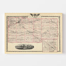 Vintage Map of Lee County, Illinois 1876