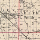 Vintage Map of Lee County, Illinois 1876