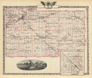 Vintage Map of Lee County, Illinois 1876