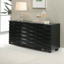 Monette - 3 Drawer Server Sideboard - Black by HouseOfZazla