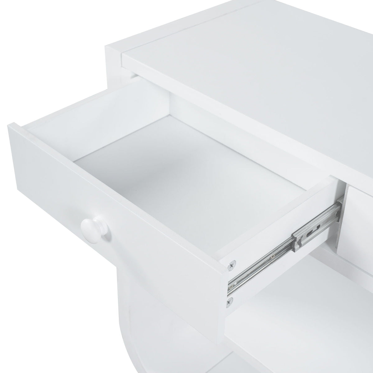Console Table With 3 Soft Close Drawers & 2 Open Shelves, photo 12 of 40