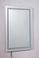 32x24 LED Lighted Bathroom Wall Mounted Mirror with High Lumen+Anti-Fog Separately Control+Dimmer Function