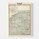 Vintage Map of Henry County, Illinois 1876
