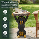 Whimsical Black Dog MGO Side Table