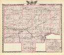 Vintage Map of Bureau County, Illinois 1876