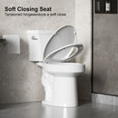 Gloss 2 Piece Toilet With 1.28 Gpf Tornado Flush, Rimless Bowl, Soft Closing Seat - Gloss White by HouseOfZazla