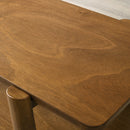 Metz - Mid-Century Modern Wood Shelf 3 Piece Coffee Table Set - Walnut by HouseOfZazla