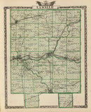 Vintage Map of La Salle County, Illinois 1876