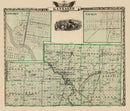 Vintage Map of Kankakee County, Illinois 1876