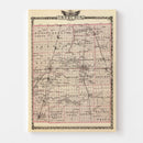 Vintage Map of Iroquois County, Illinois 1876