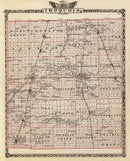 Vintage Map of Iroquois County, Illinois 1876