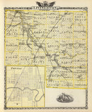 Vintage Map of Livingston County, Illinois 1876