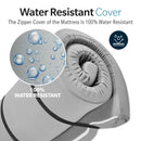 Memory Foam Camping Mattress With Water Resistant Zipper Cover - Gray by HouseOfZazla