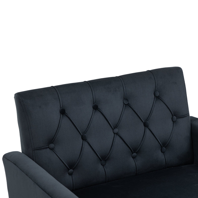 Accent Chair, leisure single sofa with Rose Golden feet