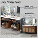 Bathroom Vanity With Double Sink, Large Storage Space by HouseOfZazla
