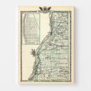 Vintage Map of Henderson County, Illinois 1876
