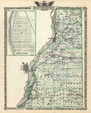 Vintage Map of Henderson County, Illinois 1876