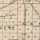Vintage Map of Warren County, Illinois 1876