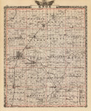 Vintage Map of Knox County, Illinois 1876